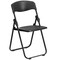 Flash Furniture Set of 2 Black Hercules Folding Chairs with Ganging Brackets 41.25&#x22;